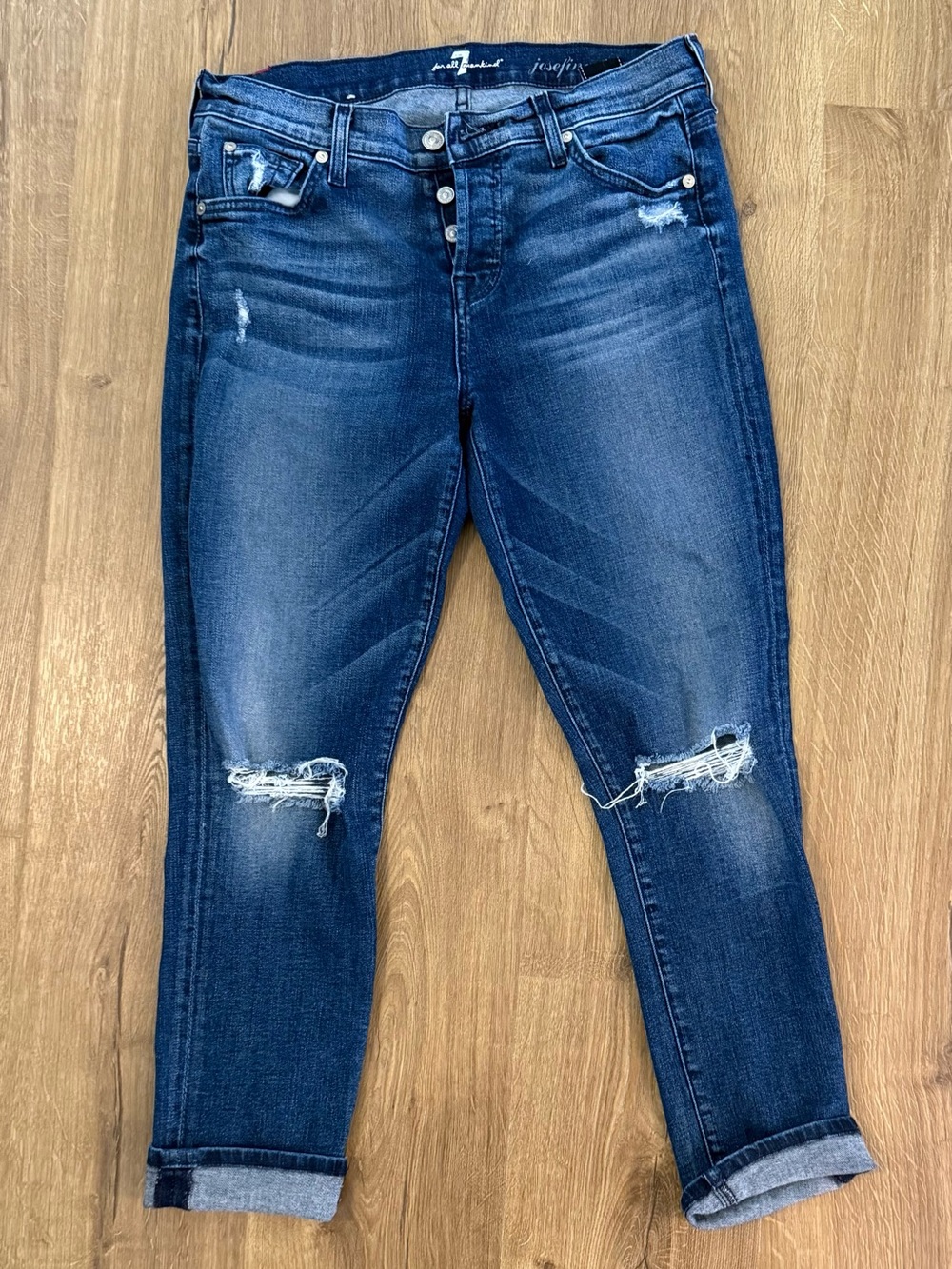 7 For All Mankind jeans, Josefina Skinny Boyfriend, size 26